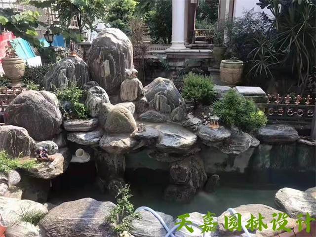 枣庄小型庭院假山鱼池
